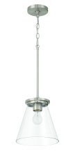  60492-BNK - Connell 1 Light Pendant in Brushed Polished Nickel