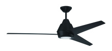  ACA56FB3 - Acadian 56" 3-Blade Indoor/Outdoor (Wet) Ceiling Fan in Flat Black w/ Flat Black Blades