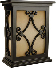  CH1515-BK - Hand-Carved Scroll Design Chime in Black