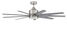  CHP60BNK9 - Champion 60" 9-Blade Ceiling Fan in Brushed Polished Nickel w/ Brushed Nickel/Flat Black Blades