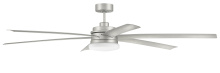  CLZ72PN6 - Chilz 72" 6-Blade Indoor/Outdoor (Damp) Smart Ceiling Fan, Painted Nickel, Integrated LED Light 