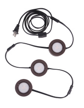  CPK1103-BZ-LED - 2.75" LED Under Cabinet Puck in Bronze, 3 pack