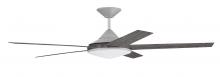  DLY60PN5 - Delaney 60" 5-Blade Indoor/Outdoor (Wet) Ceiling Fan in Painted Nickel w/ Greywood Blades