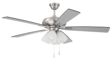  ECF114BNK5-BNGW - Eos 52" 5-Blade Frost 4 Light Ceiling Fan