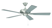  ECF52BNK5-BNGW - Eos 52" 5-Blade Ceiling Fan in Brushed Polished Nickel w/ Brushed Nickel/Greywood Blades