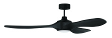  EVY60FB3-NWF - Envy 60" 3-Blade Indoor/Outdoor (Damp) Ceiling Fan in Flat Black w/ Flat Black Blades