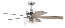  GBN52PLN5 - Gibson 52" 5-Blade Ceiling Fan in Polished Nickel w/ Driftwood/Greywood Blades