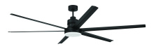  MND72FB6 - 72" Mondo Indoor/Outdoor (Damp) in Flat Black w/ Flat Black Blades