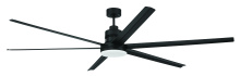  MND80FB6-NWF - Mondo 80" 6-Blade Indoor/Outdoor (Damp) Ceiling Fan in Flat Black w/ Flat Black Blades