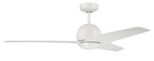  NTE52W3 - Nate 52" 3-Blade Ceiling Fan in White Finish, White Blades, WiFi Control; Light kit