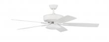 P112W5-52WWOK - Pro Plus 112 52" 5-Blade Ceiling Fan in White w/ White/Washed Oak Blades; Integrated Light Kit