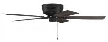 PPH52FB5 - Pro Plus Hugger 52" 5-Blade Ceiling Fan in Flat Black w/ Flat Black/Greywood Blades