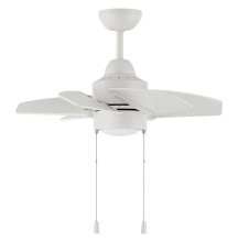  PPT24W6 - Propel II 24" 6-Blade Indoor/Outdoor (Damp) Ceiling Fan in White w/ White Blades