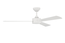  PRV52MWW3-NWF - Provision 52" 3-Blade Indoor/Outdoor (Damp) Ceiling Fan in Matte White w/ White Blades