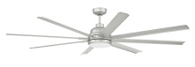  RSH72PN8 - Rush 72" 8-Blade Indoor/Outdoor (Wet) Ceiling Fan in Painted Nickel w/ Painted Nickel Blades