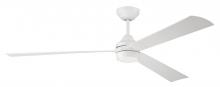  STL60W3 - Sterling 60" 3-Blade Indoor/Outdoor (Wet) Ceiling Fan in White w/ White Blades