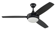  TG52GBK3 - 52" Targas in Gloss Black w/ Gloss Black Blades