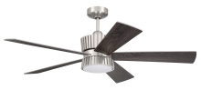  TRY52BNK5 - Theiry 52" 5-Blade Ceiling Fan in Brushed Polished Nickel w/ Brushed Nickel/Greywood Blades