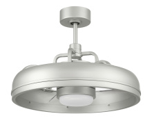  TYL24PN3 - Taylor 20" 3-Blade Indoor/Outdoor (Damp) Ceiling Fan in Painted Nickel w/ Clear Acrylic Blades