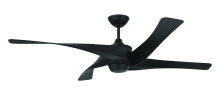  VNN58FB4 - Venn 58" 4-Blade Indoor/Outdoor (Damp) Ceiling Fan in Flat Black w/ Flat Black Blades
