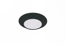  X9306-FB-LED-5CCT - Slim Line 6" (7.5" Overall) 1 Light LED Flush in Flat Black; 5CCT Selectable 2700-5000K