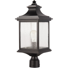  Z3215-MN - Gentry 1 Light Outdoor Post Mount in Midnight