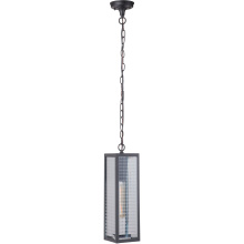  Z4521-MN-SC - Deka 1 Light Large Outdoor Pendant in Midnight
