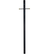  Z8794-TB - 84" Smooth Direct Burial Post w/ Photocell & Convenience Outlet in Textured Black
