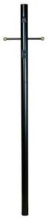  Z8992-TB - 84" Fluted Direct Burial Post w/ Photocell in Textured Black