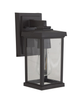  ZA2404-BZ-C - Resilience 1 Light Small Outdoor Wall Lantern in Bronze, Clear Lens
