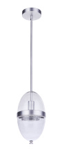  ZA3511-SA - Sivo 1 Light Outdoor Pendant in Satin Aluminum