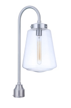  ZA3825-SA - Laclede 1 Light Large Outdoor Post Mount in Satin Aluminum
