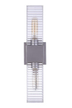  ZA4500-SA - Ridge 18" 2 Light Outdoor Wall Sconce in Satin Aluminum
