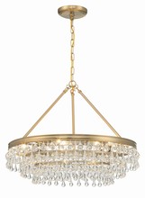  237-VG - Calypso 6 Light Vibrant Gold Chandelier