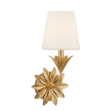  571-OP-GA - Broche 1 Light Antique Gold Sconce