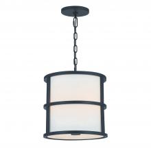  9593-MK - Brian Patrick Flynn Hulton 3 Light Matte Black Mini Pendant