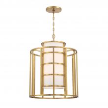  9597-LG - Brian Patrick Flynn Hulton 6 Light Luxe Gold Lantern Chandelier