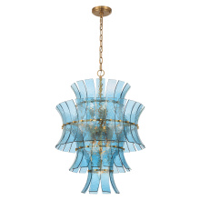  ABI-2006-AG-BL - Abigail 13 Light Aged Brass Chandelier