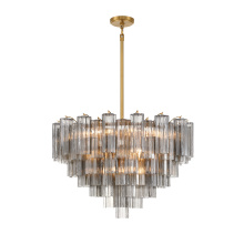  ADD-316-AG-SM - Addis 16 Light Aged Brass Chandelier
