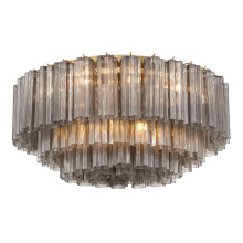  ADD-331-AG-SM - Addis 16 Light Aged Brass Flush Mount