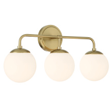  ED0121003VG - Maverick 3 Light Vibrant Gold Bathroom Vanity