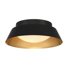  ED0552202MKGD - Donoven 2 Light Matte Black + Gold Flush Mount