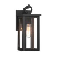  ED0811001MK - Boadie 1 Light Matte Black Outdoor Sconce