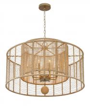  JAY-A5006-BS - Jayna 8 Light Burnished Silver Chandelier