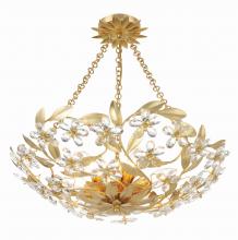  MSL-306-GA_CEILING - Marselle 6 Light Antique Gold Semi Flush Mount