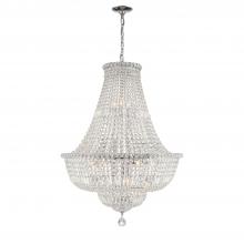  ROS-A1015-CH-CL-MWP - Roslyn 15 Light Polished Chrome Chandelier