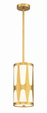  ROY-801-GA - Royston 1 Light Antique Gold Mini Pendant