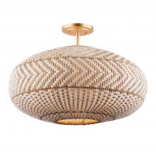 ZAN-9014-SG_CEILING - Zanzibar 4 Light Soft Gold Semi Flush Mount