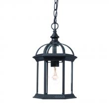  5276BK - Dover Collection Hanging Lantern 1-Light Outdoor Matte Black Light Fixture