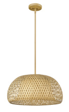  IN20007WK - Coastal 18 in. Natural Bamboo 1-Light Pendant